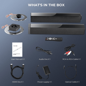 Bluetooth Sound bar for TV, 50W Sound Bar with 4 Drivers and Remote Control, Home Audio TV Speakers Sound Bar Cowinaudio 