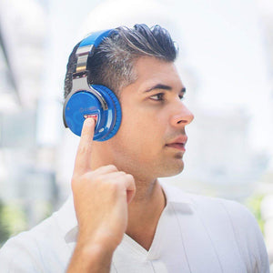 COWIN E7 Active Noise Cancelling Headphones Bluetooth Headphones with Mic Deep Bass Wireless Headphones Over Ear(Blue) Cowinaudio 