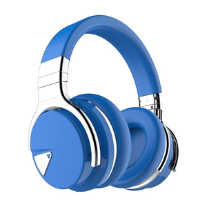 COWIN E7 Active Noise Cancelling Headphones Bluetooth Headphones with Mic Deep Bass Wireless Headphones Over Ear(Blue) Cowinaudio 