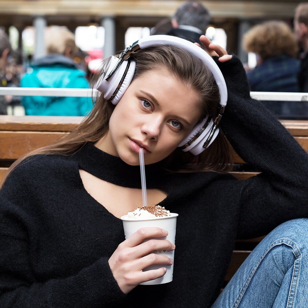 COWIN E7 PRO [2018 Upgraded] Active Noise Cancelling Headphones Bluetooth Headphones with Microphone Deep Bass Wireless Headphones Over Ear 30H Playtime - White Cowinaudio 