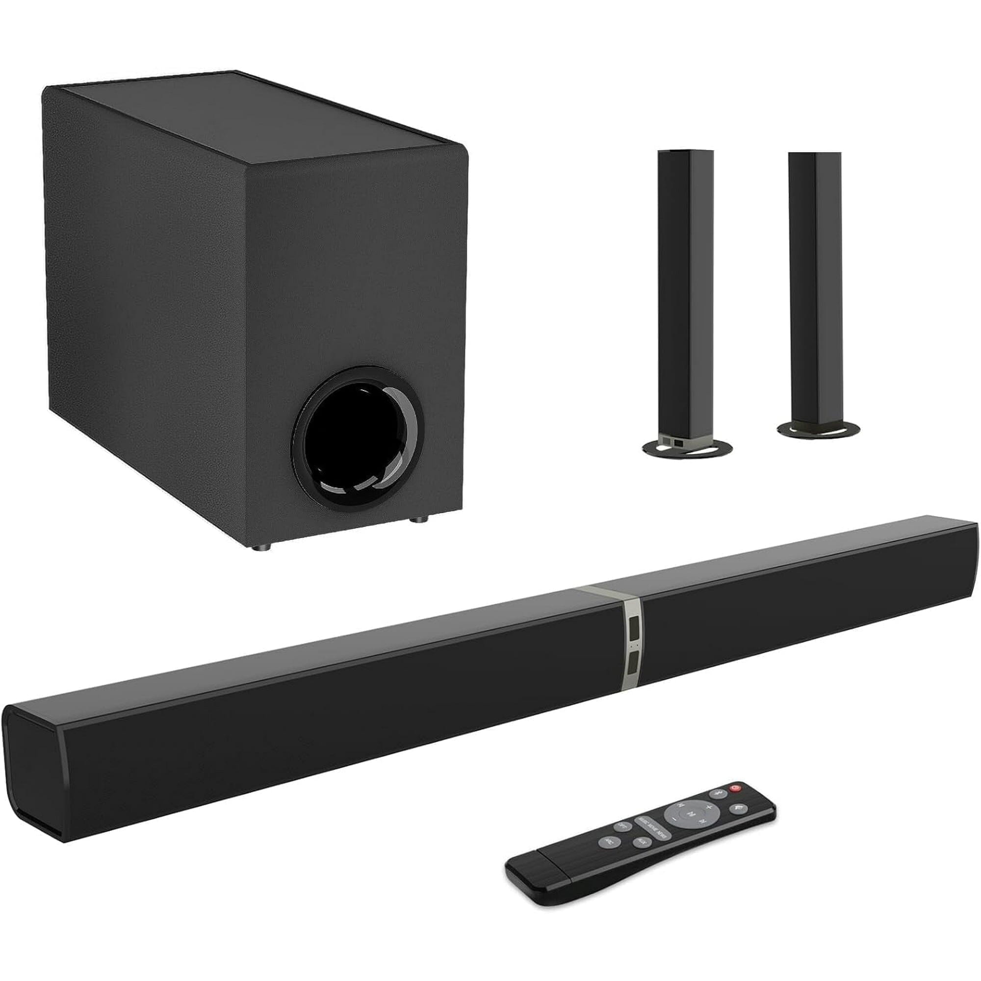 Cowin sound bar for smart TV, 120W sound bar with subwoofer, bluetooth 5.0 soundbar and deep bass, 2 in 1 separable bluetooth soundbar home theater speaker Cowinaudio 