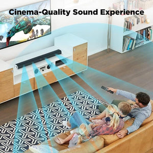 COWIN Sound Bar for TV 2 in 1 Separable Bluetooth Soundbar Home Theater Speakers with Arc/Optical/AUX Connect Cowinaudio 