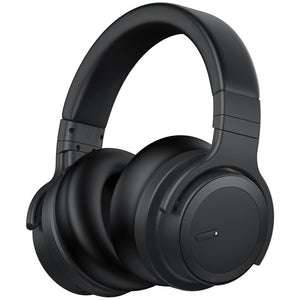 E7 Active Noise Cancelling Headphones Wireless 5.0 Bluetooth Headphones with Rich Bass Headphone cowinaudio Black 