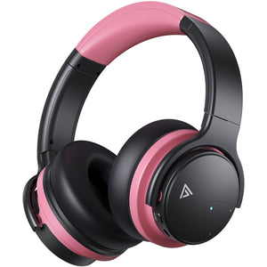 E7 Basic B Active Noise Cancelling Headphones Bluetooth Headphones Wireless Headphones Headphone Cowinaudio Pink 