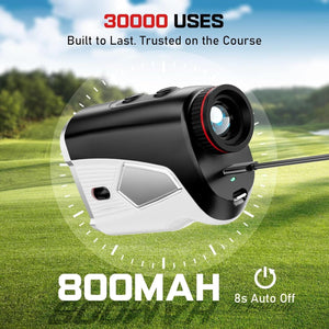 Golf Rangefinder with Slope, 1500 Yards Laser Range Finder, 7X Magnification, with Flagpole Lock Vibration Cowinaudio 