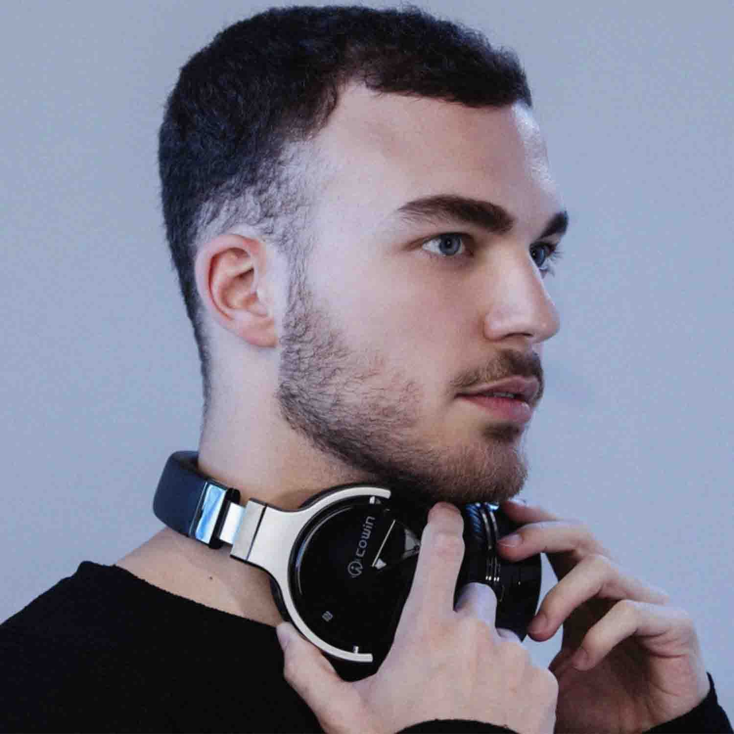 cowin e7 headphones  E7 Active Noise Cancelling Bluetooth Over-ear Headphones Headphone cowinaudio Black active noise cancelling headphones cowin e7 headphones active noise cancelling headphones noise cancelling headphones noise reduction headphones  