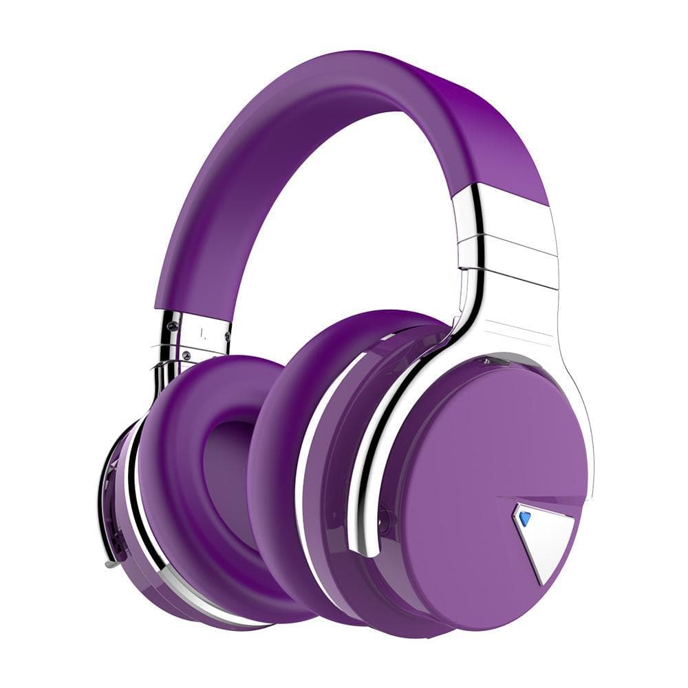 Cowin E7 | Active Noise Cancelling Wireless Bluetooth Headphones, Purple