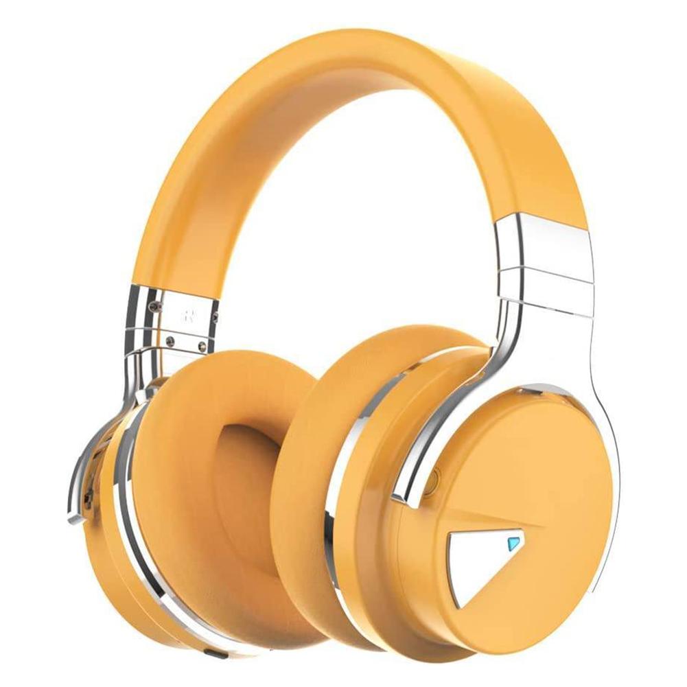 E7 Active Noise Cancelling Bluetooth Over-ear Headphones, Yellow