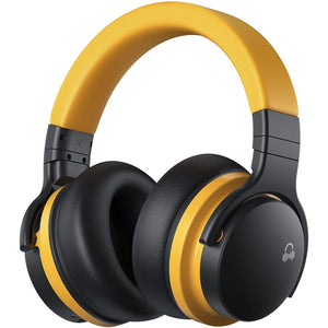 E7 Basic C Active Noise Cancelling Headphones Bluetooth Headphones Wireless Headphones Headphone Cowinaudio YELLOW 