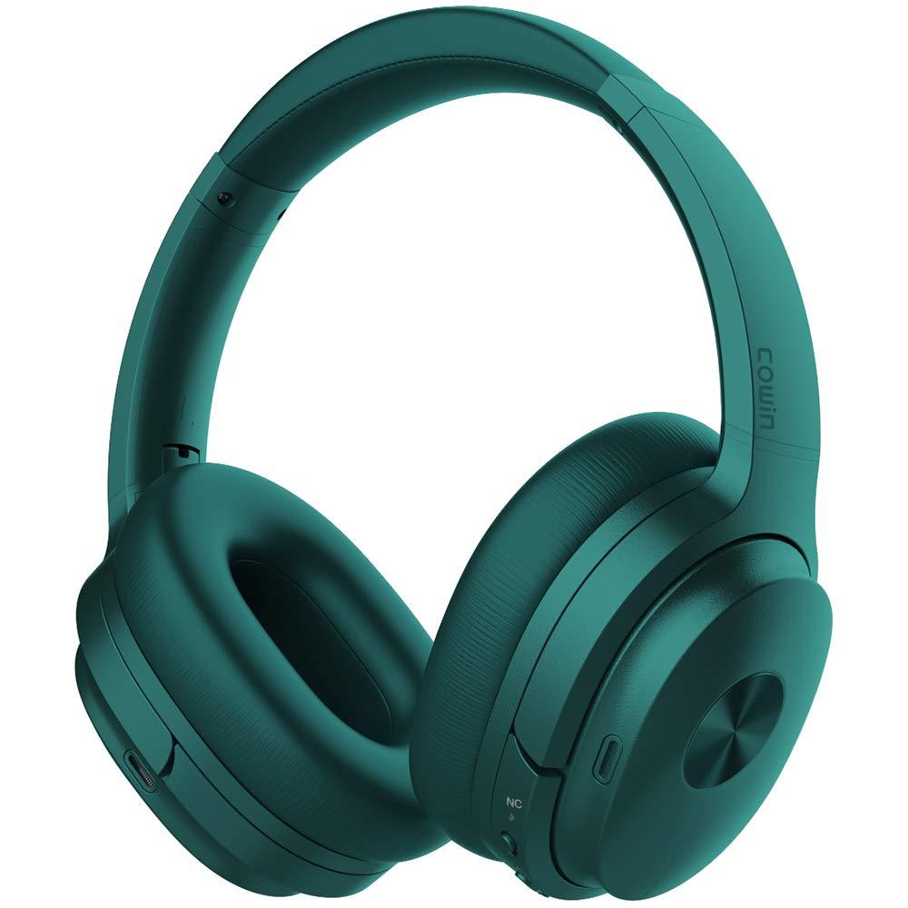 SE7 Dual Feedback Active Noise Cancelling Bluetooth Headphones, Teal -  Cowinaudio